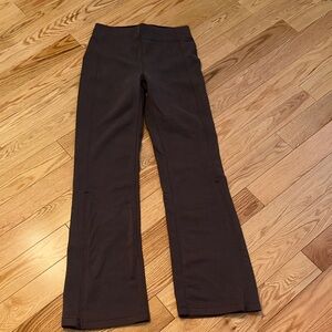 Lululemon Athletica ribbed soft stream Dark Brown pants